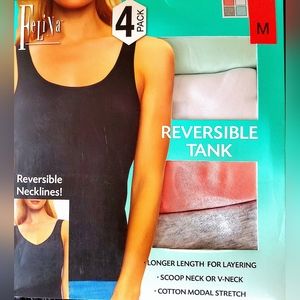 Felina Women's Reversible Tank set of 4